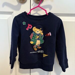 Polo by Ralph Lauren Kids Navy Sweatshirt with Bear Design
